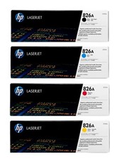 4 x original toner HP ColorLaserJet Enterprise M855 x dn / 826A CF310A-CF313A original packaging picture