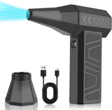 X3 Cordless Air Duster 130,000RPM High-Speed Mini Blower, 4-Gear Adjustable Powe picture