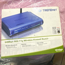 TRENDnet 54Mbps 802.11g Wireless Firewall Router - 54 Mbps, Blue picture