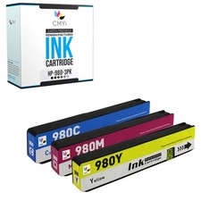 CMYi 3PK Compatible 980 Color Ink fits HP OfficeJet Enterprise Color X585z picture