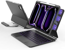 Magnetic Keyboard Case with Hub for Ipad Pro 11 Inch M4 2024/ M5 2025 picture