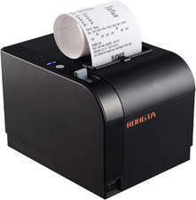 Rongta 80mm Thermal Receipt Printer USB Serial LAN POS Desktop High Speed Black picture