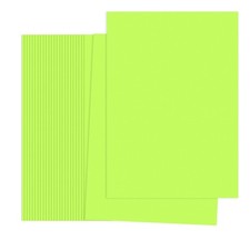 Fluorescent Green Color Copy Paper, 50 Sheets 8.3x5.9