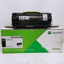 open foil GENUINE Lexmark 52D1X0E Black Extra High Yield Toner Cartridge picture