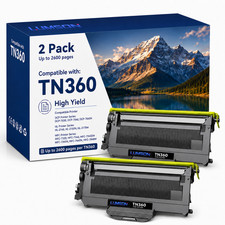 TN360 Toner Cartridge High Yield ForTN-360 MFC-7340 7840W HL-2140 DCP-7040 2Pack picture