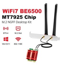WiFi7 BE6500 MT7925 M.2 Desktop Wireless Adapter Tri-Band BT5.4 PCIe PC NIC Card picture