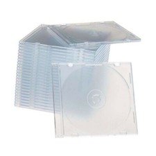 100 New single Slim Clear CD/DVD/VCD Jewel Cases Storage Boxes 5.2mm picture