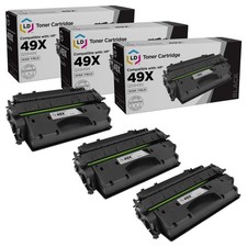 LD Compatible Replacements for HP 49X / Q5949X 3PK HY Black Toner Cartridges picture
