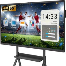 65″ Smart Board, 4K UHD Touchscreen Display Electronic White Board,Android 14 picture