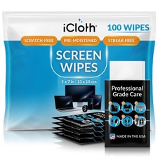 Large Screen Cleaning Wipes for Electronics, Lint-Free and Streak-Free, Fast-... picture