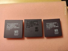 CPU AMD am486 DX2-66V16BGI, vintage, rare, gold, collection picture