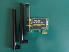 Asus PCE AC51 Wireless WiFi PCIe Adapter Card Dual Band 433Mbps 2.4GHz 5GHz picture