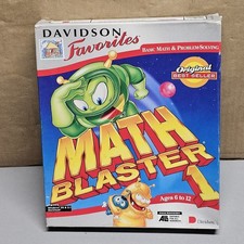 Davidson Math Blaster 1 Educational PC Game CD-ROM Big Box Ages 6–12 picture