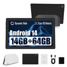 2025 Android 14 Tablet with Charging Speaker Dock Otca-Core, 14+64GB Storage US picture