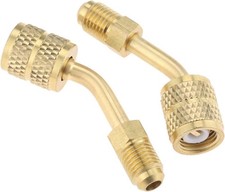 R410a Adapter 5/16 Female, 1/4 Male SAE Swivel Adapter Fits for Mini Split Sy... picture