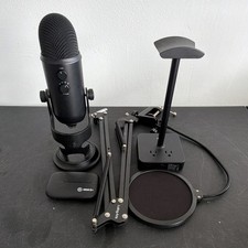 Blue Yeti Black USB Mic w/ Stand, Boom Arm, Pop Filter + HD60 S+ STREAMING KIT picture