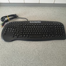SteelSeries Merc Stealth Gaming Keyboard KUH0702 German QWERTZ Layout Rare Retro picture
