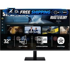 Samsung 32-Inch M7 Series 4K UHD Smart Monitor LS32FM702UNXZA with AI Picture picture