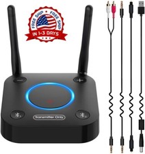 Transmisor Bluetooth 5.2 para TV a auriculares/altavoces inalámbricos negro NEW picture