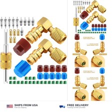 Yaocom R12 to R134a Retrofit Adapter Kit Car AC 90° Low High Side Conversion picture