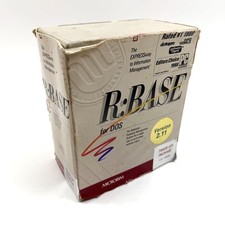 Vintage Microrim R:BASE for DOS Version 2.11 1988 Big Box Database Software PC picture