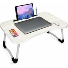 Escritorio Plegable Para Trabajar O Desayunar Leer. Mesa Portátil. Color Blanco picture