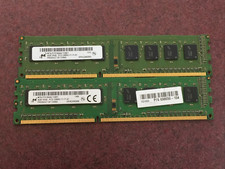 LOT OF 2 Micron 4GB 1Rx8 PC3-12800U DDR3-1600 Desktop Memory RAM picture