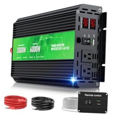 3000W Power Inverter 12V DC to 110V/120V AC Converter, 6000W 3000W LCD Green picture