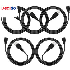 USB Extension Cable 3Ft 5 Pack Bulk, USB a 2.0 Male to Female Extension Cord for picture