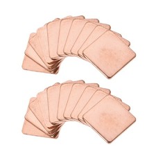 Flat IC Chipset Thermal Copper Heatsink for CPU GPU  20 x 20 x 1.5mm 20pcs picture