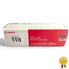 Canon Genuine OEM 118 Black Toner Cartridge for MF720 LBP7200Cdn MF8300 SEALED picture