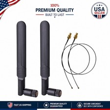 2 x 8dBi High Gain WiFi Antennas - Reliable Dual Band Performance, Easy Install picture