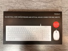 👉 Macally 104-Key USB Keyboard & Mouse Combo – Brand New – Mac & PC Compatible picture
