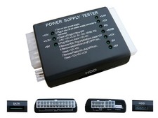 PC Power Supply Tester - ATX 20 24 P4 P6 P8 SATA MOLEX picture