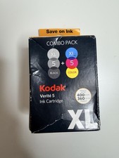 NEW SEALED KODAK VERITE 5 XL INK CARTRIDGE COMBO PACK BLACK + COLOR picture