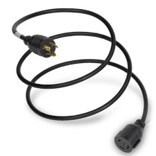 20 Pack of NEMA L6-20P to L6-30R 20A 250V 12/3 SJT Power Adapter Cord - Black - picture