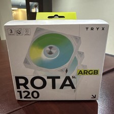 TRYX ROTA SL 120 120mm ARGB Fan - White (3-pack) picture