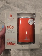 NEW Iomega USB 2.0 160GB eGo Rugged Portable Hard Drive (RED) picture