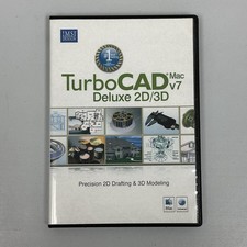 TurboCAD Deluxe 2D/3D Mac V7 2013 CAD Software Mac OS X 10.6 W/ Serial Number picture