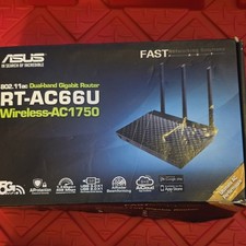 ASUS RT-AC66U 802.11ac Dual-Band Wireless AC1750 Gigabit Router. SEALED picture