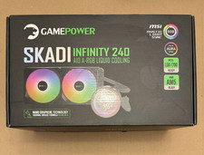 Gamepower Skadi Infinity 240 AIO CPU Liquid Cooler, Pump with Real Time Temp NEW picture