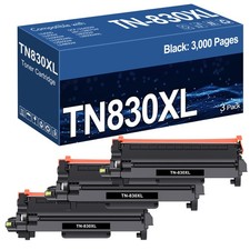 1-4PK TN830 TN830XL High Yield Black Toner Cartridge for Brother DCP-L2640DW picture