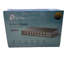 TP-LINK TL-SG108 8-Port Gigabit Unmanaged Desktop Switch RJ-45 New in Box picture