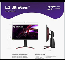 LG UltraGear 27GP850-B 27in IPS QHD 165Hz 1ms G-Sync HDMI/DP picture