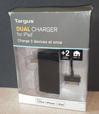 Dual Charger For iPod, iPad, iPhone 2.1 AMP  Targus APA15US  New Sealed picture