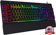 Teclado para juegos de membrana con retroiluminación RGB y teclas multimedia NEW picture