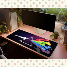 Pokemon Eeveelution Prism Desk Mat Mouse Pad Rainbow Dark Side Gaming Art picture