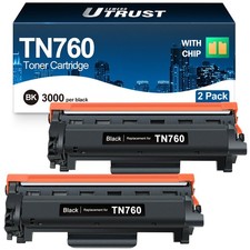 LEMERO UTRUST Compatible TN760 Toner for Brother HL-L2350DW 2-Pack picture