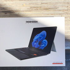 Doohoeek K15 Slim Bluetooth Backlit Keyboard w/ Touchpad for Surface Pro Black picture