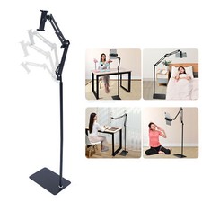 Universal 360° Tablet Holder Floor Stand Clamp Adjustable for 4-11in Phone iPad picture